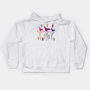 Floral Tropical Watercolor Kids Hoodie